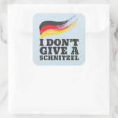 Dont Geef Schnitzel German Flag Oktoberfest Vierkante Sticker (Tas)