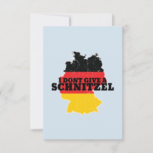Dont Geef Schnitzel Oktoberfest Duitsland vlag Kaart (Voorkant)