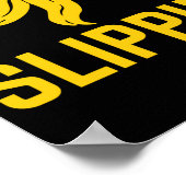 Dont Get Caught Slipng Funny Quote Banana Peel  Poster (Hoek)