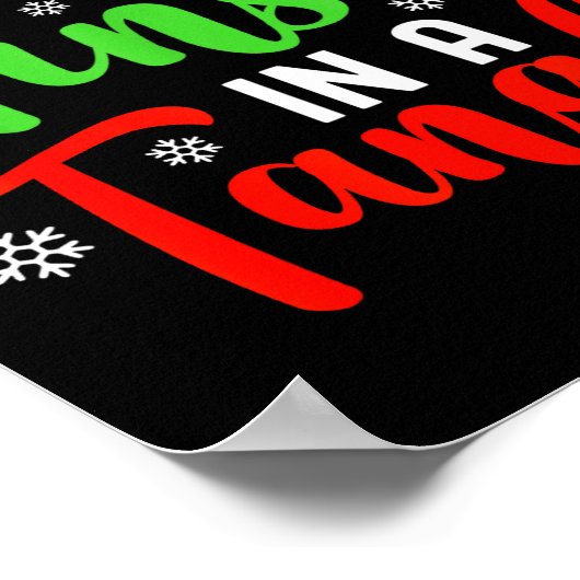 Don't Get Your Tinsel In A Tangle Black Uni Christ Poster (Hoek)