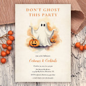 Dont Ghost Dit Feest Halloween Kostuum Feest Kaart