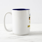 Don't Give a Duck Wordplay Tweekleurige Koffiemok (Links)