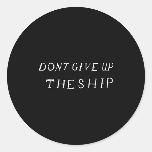 Dont Give Up The Ship Perry Flag (clic, Front) Lon Ronde Sticker (Voorkant)
