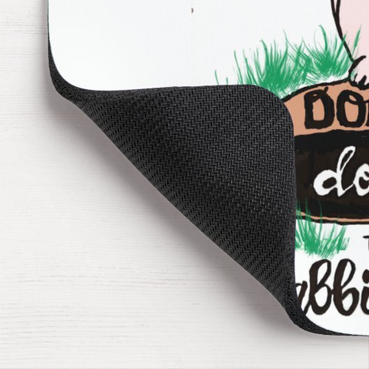 Dont Go Down The Rabbit Hole Womens Red  Muismat (Hoek)