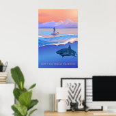 Dont Go Paddleboarding Travel Poster (Thuiskantoor)