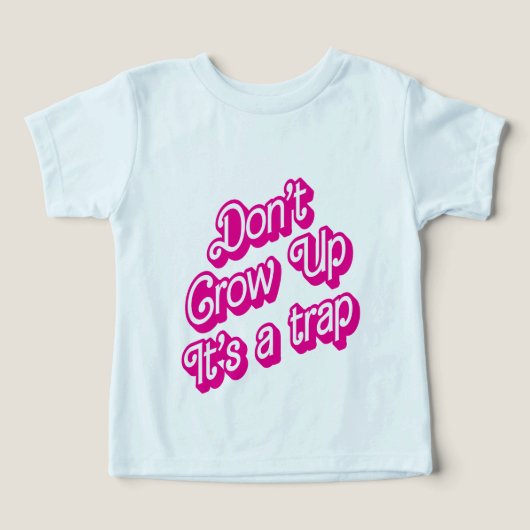"Don't grow up, it's a trap" (Design voorkant)