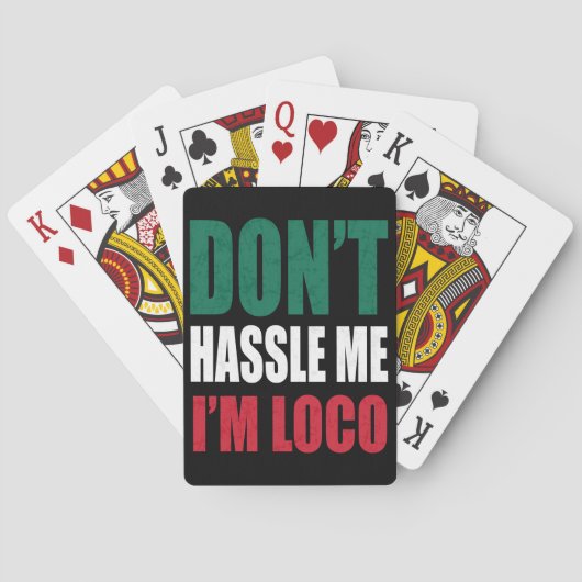 Dont Hassle me Im Loco Bicycle® speelkaarten (Achterkant)
