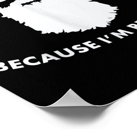 Don't Hate Me Because I'm Beardiful Shirt For Bear Poster (Hoek)