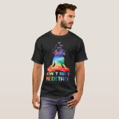 Don't Hate Meditate Meditating Buddha Yoga T-shirt (Voorkant volledig)