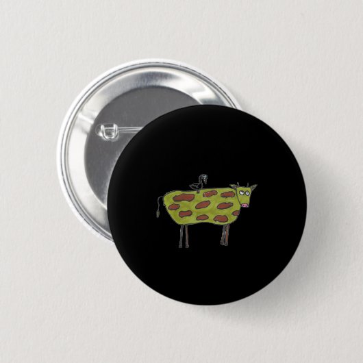 Dont Have A Cow Man  Ronde Button 5,7 Cm (Voorkant /achterkant)