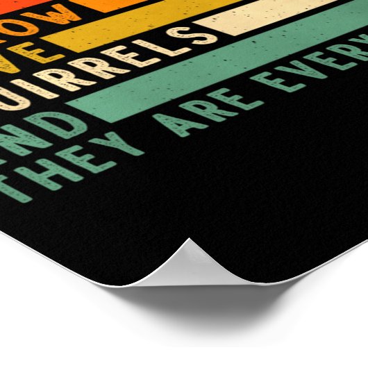 Dont Have Ducks In A Row I Have Squirrels Everywhe Poster (Hoek)