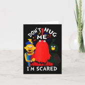 Don't Hug Me I'm Eds Funny Saying Sarcasm Raglan B Kaart (Voorkant)