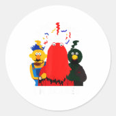 Don't Hug Me I'm Eds Funny Saying Sarcasm Ronde Sticker (Voorkant)