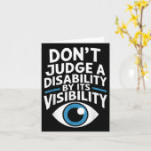 Dont Judge A Disability Teacher Awareness _1  Kaart (Gele Bloem)