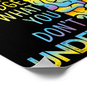 DONT JUDGE - BEWUSTMAKING VAN DE GEZONDHEID POSTER (Hoek)