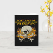 Don't Judge Me You Can't Handle Half Of What I've  Kaart (Gele Bloem)