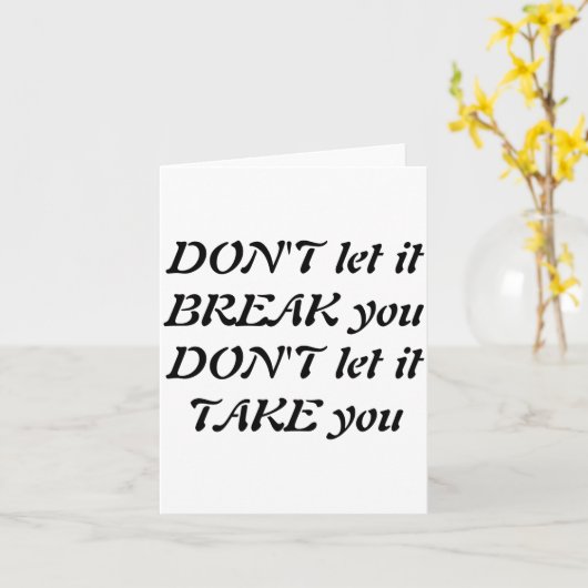 Dont  kaart (Gele Bloem)