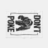 Don't Ke Funny Bear _ Cute Superhero Bear Usa Gift Fleece Deken (Voorkant (Horizontaal))