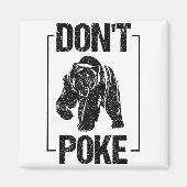 Don't Ke Funny Bear _ Cute Superhero Bear Usa Gift Magneet (Voorkant)