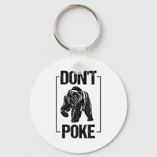 Don't Ke Funny Bear _ Cute Superhero Bear Usa Gift Sleutelhanger (Voorkant)