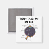 Dont Ke Me In The Eye Eye Anatomy Attitude  Magneet (Voorkant / Achterkant)