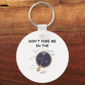 Dont Ke Me In The Eye Eye Anatomy Attitude Sleutelhanger (Voorkant)