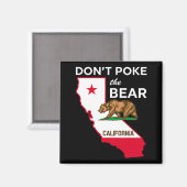 Dont Ke The Bear California Republic Design  Magneet (Voorkant / Achterkant)