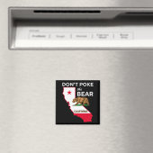 Dont Ke The Bear California Republic Design  Magneet (Insitu (Vaatwasser))