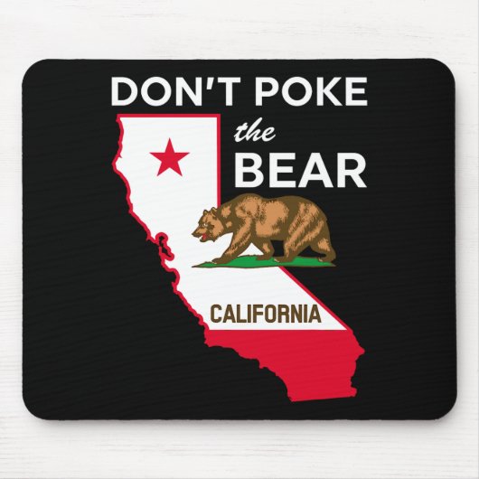 Dont Ke The Bear California Republic Design  Muismat (Voorkant)