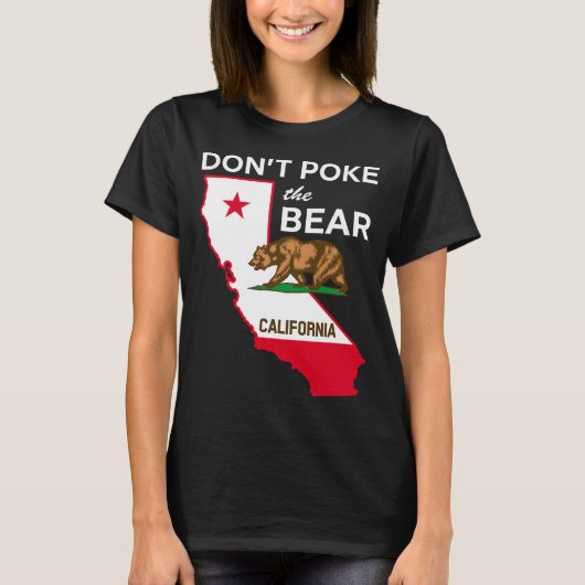 Dont Ke The Bear California Republic Design  T-shirt (Voorkant)