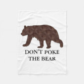 Dont Ke The Bear Fleece Deken (Voorkant)