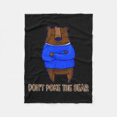 Don't Ke The Bear Gift  Fleece Deken (Voorkant)