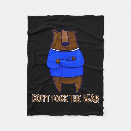Don't Ke The Bear Gift  Fleece Deken (Voorkant)