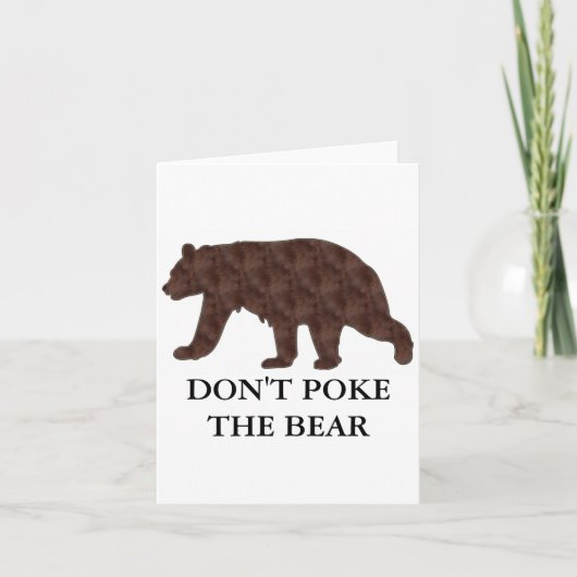Dont Ke The Bear  Kaart (Voorkant)