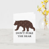 Dont Ke The Bear  Kaart (Gele Bloem)
