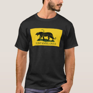 DONT KNEEL OP US Gadsden Flag Black Panther Snake T-shirt