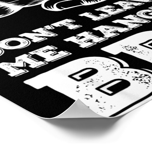 Dont Leave Me Hanging Bro - Fist Bump Poster (Hoek)