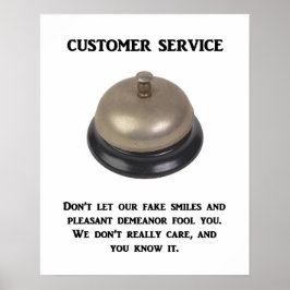 dont-let-ons-nep-glimlacht-en-aangename demeanor poster