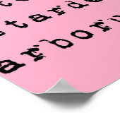 Dont let the bastards grind you down Latin  black  Poster (Hoek)