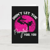 Dont Let The Ponytail Fool You Funny Karate Gift  Kaart (Voorkant)