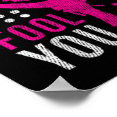 Dont Let The Ponytail Fool You Funny Karate Girl Poster (Hoek)