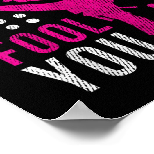 Dont Let The Ponytail Fool You Funny Karate Girl Poster (Hoek)