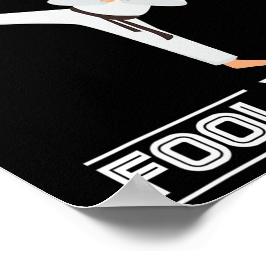 Dont Let The Ponytail Fool You Funny Karateist Gir Poster (Hoek)