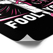 Don't Let The Ponytail Fool You Girl Women Karate  Poster (Hoek)