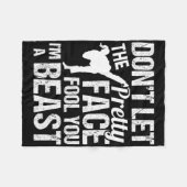 Dont Let The Pretty Face Fool You Karate Taekwondo Fleece Deken (Voorkant (Horizontaal))