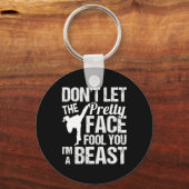 Dont Let The Pretty Face Fool You Karate Taekwondo Sleutelhanger (Voorkant)