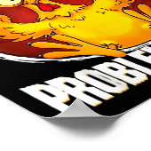 Don't Like Me F Caw F Problem Solved Funny Chicken Poster (Hoek)