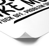 Don't Like Me For Off Problem Solved, Funny Meme Q Poster (Hoek)