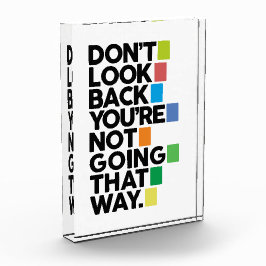 Don't look back fotoblokken