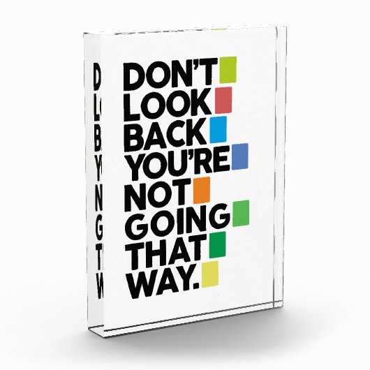 Don't look back fotoblokken (Links)